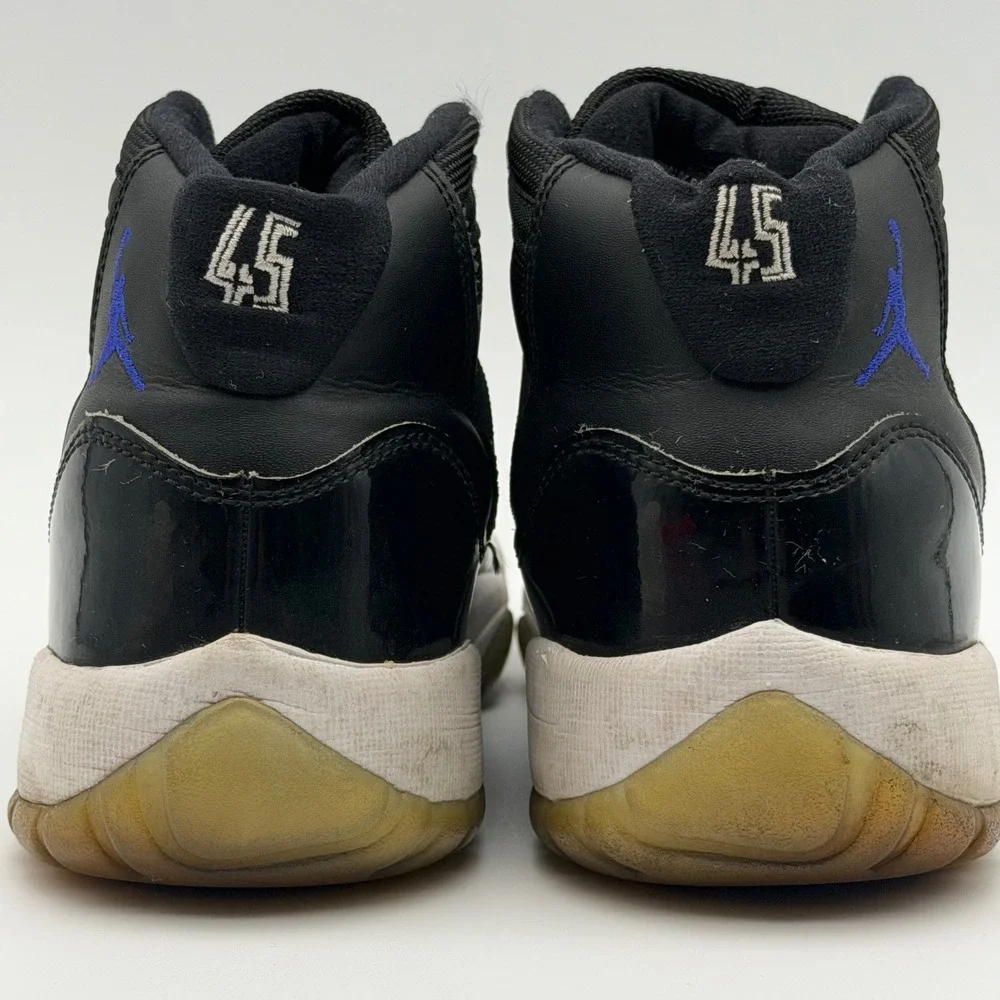 Jordan 11 Space Jam Black/Dark Concord-White 378038-003 Size 7Y 8.5W